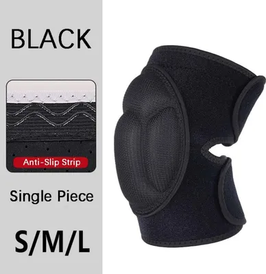 Immagine prodotto di INF Ginocchiere a Scudo: Protezioni Traspiranti in Spugna per Sport e Danza Nero M