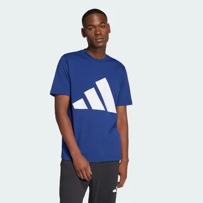 Produktbild von adidas Men's Essentials Big Logo Single Jersey Tee, Dark Blue/White, M