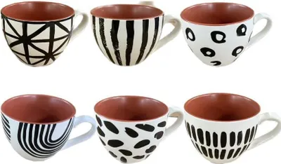 Image de Set de 6 tasses à café Havana couleurs assorties