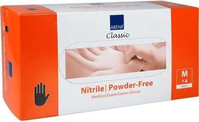 Produktbild von Nitril Handschuhe puderfrei M schwarz 200 St