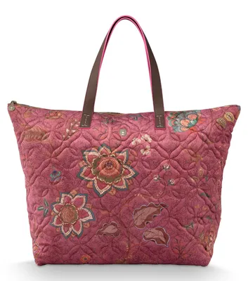 Image de Pip Studio sac de voyage sac à épaule Tilda Tote Bag Mumbai Morning Pink framboise