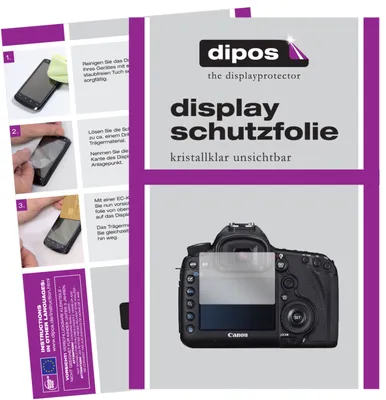 Zdjęcie produktu dla 6x Folia ochronna do Canon EOS 5D Mark III przezroczysta folia ochronna na ekran dipos