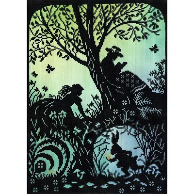 Produktbild von Bothy Threads Kreuzstich-Set "Ich bin spät", 26x36cm, XFT10P, Zählmuster