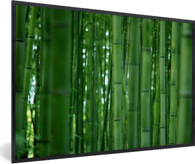 Produktbild von MuchoWow® Gerahmtes Poster Arashiyama-Bambuswald aus der Nähe 30x20 cm - Poster mit Schwarzem Bilderrahmen Wandposter Rahmen Foto Bilder - Kunstdruck - Bild-Poster