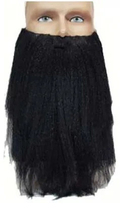 Image de Barbe longue noire - adulte - taille unique - accessoire deguisement