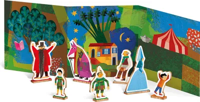Zdjęcie produktu dla Drewniane puzzle i gra fabularna Pinokio, Ludattica, + 3 lata