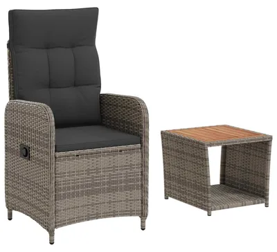 Produktbild von vidaXL Garten-Lounge-Set 2 stk. Hellgrau und Dunkelgrau
