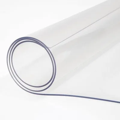 Produktbild von Tischschutz - PVC-Tischdecke - 91,4 x 152,4 cm - 1,5 mm Dicke - Rechteckig - Wasserfest - Büro-Unterlage - Transparent