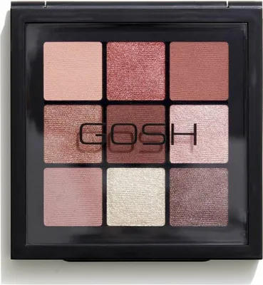 Produktbild von GOSH Eyedentity, Gepresstes Puder, Glättend, Be Honest, 9 Farben, Matte, Metallisch, Schimmer, 8 g
