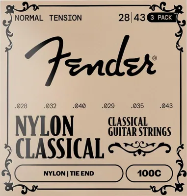 Obrázek produktu pro Fender 100 Classical Nylon Tie End Nylonové struny pro klasickou kytaru