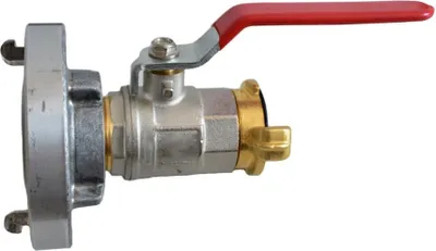 Image de Transition Storz C accouplement avec robinet à boisseau sphérique à levier + accouplement à griffes