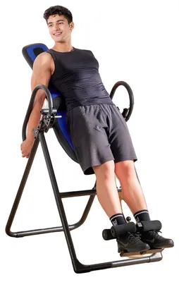 Image de Table d'inversion, hauteur réglable, ceinture de sécurité, noir