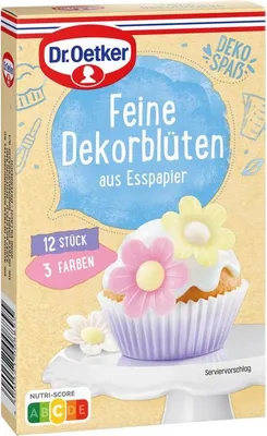 Produktbild von Dr. Oetker Feine Dekorblüten aus Esspapier, 4er Pack (4 x 2 g)