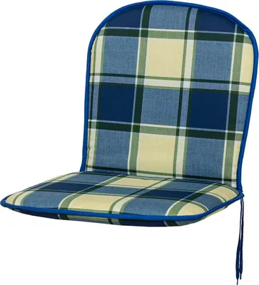 Produktbild von Auflage Monoblock niedrig 2163 blau-grün kariert 79x43x3,5 cm KETTtex