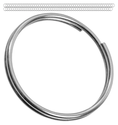 Schlüsselringe Ø 10 mm, 120 Stück, Stahl, Silber