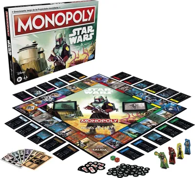Produktbild von Spanisches Star Wars Boba Fett Monopoly-Spiel