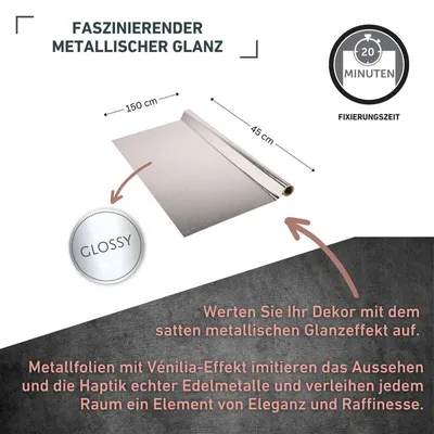 Produktbild von Klebefolie Alu gebürstet - 67,5x150cm