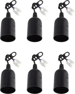 Produktbild von 6er Vorteilspack E27 Baufassung für Umzüge inkl. Lüsterklemme