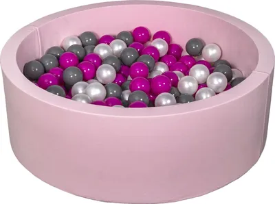 Obrázek produktu pro Kuličkové hřiště + 300 perleťově růžových, růžových a šedých koulí