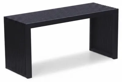 Obrázek produktu pro Lavička Relaxdays, bambus, moderní kuchyňská lavice, lavice do šatny, chodba, koupelna, ložnice, rozměry 43 x 90 x 33 cm, lavice na boty, černá