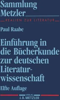 Immagine prodotto di Sammlung Metzler Bd.1: Einführung in die Bücherkunde zur deutschen Literaturwissenschaft