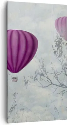 Produktbild von Bild auf Leinwand - Leinwandbild - Ballon Baum Flug - 55x100cm - Wand Bild - Wanddeko - Wandbilder - Leinwanddruck - Bilder - Kunstdruck - Wanddekoration - Leinwand bilder - Wandkunst - PA55x100-3581