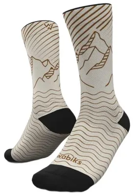 Produktbild von Wabiks Trail Lines Crew-socken Beige EU 39-42 Beige EU 39-42
