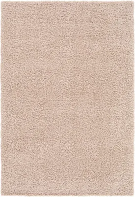 Produktbild von Steffensmeier Hochflor Teppich Valencia | Shaggy Langflor Teppich Wohnzimmer, Schlafzimmer, Beige, Größe: 120x170 cm