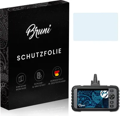 Produktbild von Bruni Basics-Clear 2x Schutzfolie kompatibel mit Topdon ArtiDiag500 Folie