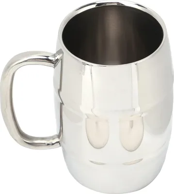 Produktbild von 550ML 304 Edelstahl Doppelwandige Bierbecher - Milchbecher für Bier Wein Met.