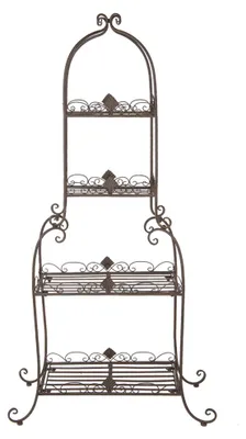 Productafbeelding van Clayre & Eef Plantenbakhouder, 74x39x160 cm, bruin, metaal