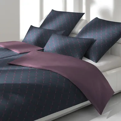 Produktbild von JOOP! Mako-Satin Bettwäsche Cornflower I Reine Baumwolle Midnight Purple 80x80 AL
