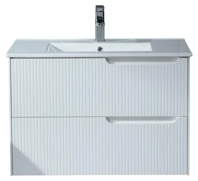 Produktbild von Lykke Waschtisch mit Unterschrank Polar Deluxe 80x46x55cm, weiß