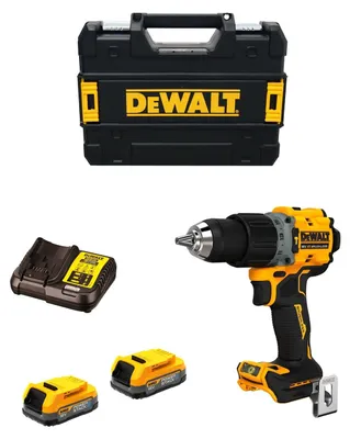 Imagen del producto de Taladro Percutor DeWALT DCD805E2T (2 x 1,7 Ah Powerstack + DCB112 + TSTAK II)
