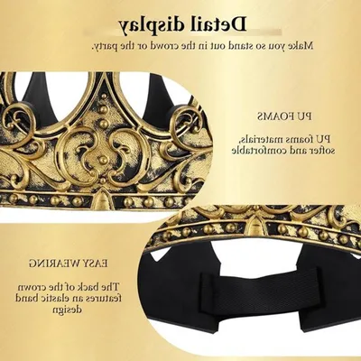 Königliche Mittelalterliche Krone Haarband für Halloween Cosplay und Verkleidungsfeiern - Perfektes Accessoire für Männer