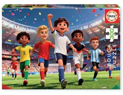 Produktbild von Educa Soccer World Puzzle 300 Stücke Mehrfarbig Mehrfarbig One Size
