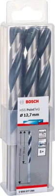 Zdjęcie produktu dla Bosch 2 608 577 295, Wiertarka, Wiertło spiralne, Reguła prawej dłoni, 1,27 cm, 151 mm, Stal, Żeliwo