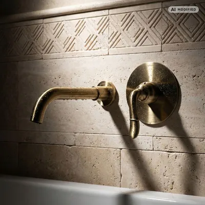 Produktbild von PaulGurkes Waschtischarmatur Bronze Unterputz Retro Antik Waschschalenarmatur