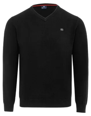 Produktbild von Giorgio - Pullover für Herren, V-Ausschnitt, Polyester GT18162 (XXL) (Schwarz)