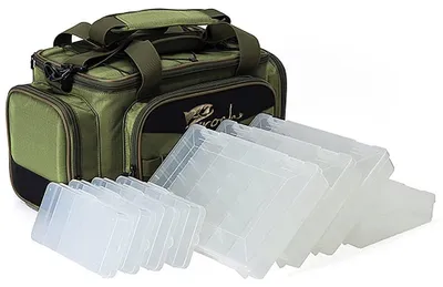 Obrázok produktu pre Robustná rybárska taška s 8 úložnými priehradkami a ramenným popruhom