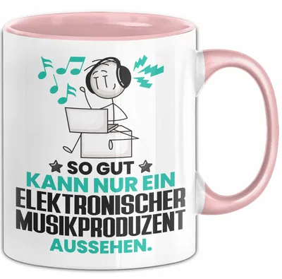 Produktbild von ElektronischerMusikproduzent Geschenk Tasse So Gut Kann Nur Ein ElektronischerMusikproduzent Aussehen Geschenkidee Kaffee-Becher (Rosa)