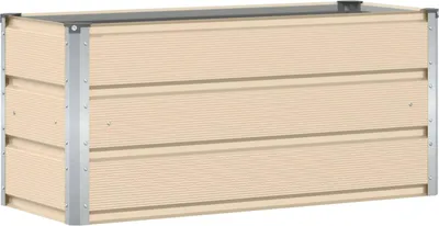Produktbild von Pflanzkübel Elfenbein 100 x 40 x 45 cm Stahl