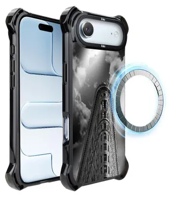 Zdjęcie produktu dla Etui do iPhone Air, kompatybilne z MagSafe, wzmocnione rogi, czarne, Flatiron