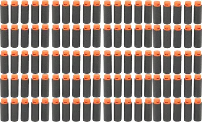 Produktbild von 100 EVA-Softgeschosse schwarz, 37x13mm, ungiftig & sicher, für Schießspielzeuge – langlebiges Zubehör für Outdoor-Spiele