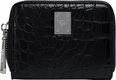 Image de REPLAY porte-monnaie Zip Around Wallet Black noir