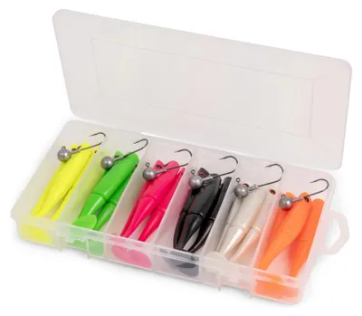 Produktbild von Zebco Power Shad Jig Set 10cm 8g - Gummifischset