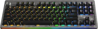 Produktbild von Mountain Everest Core - Tastatur - mit Mediendock - Hintergrundbeleuchtung - USB-C - QWERTZ - Deutsch - Tastenschalter: