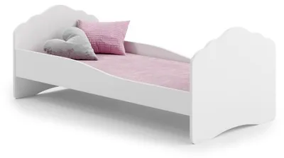 Produktbild von 1001Jouets Einzelbett 140 x 70 cm - weiß