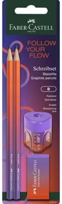 Obrázek produktu pro Sada tužek s temperováním a gumou FABER-CASTELL - Faber Castell
