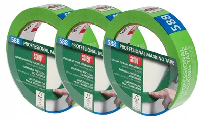Produktbild von Scley 588 Abdeckband Malerkrepp 25mm x 33m 3er Set